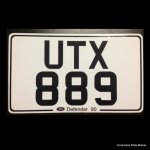 Custom Land Rover Plate