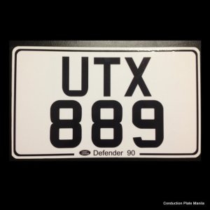 Custom Land Rover Plate
